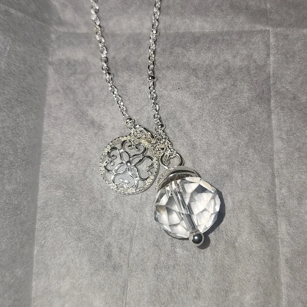 Inspiring Jeweled Charm Necklace - Picture 2 of 4